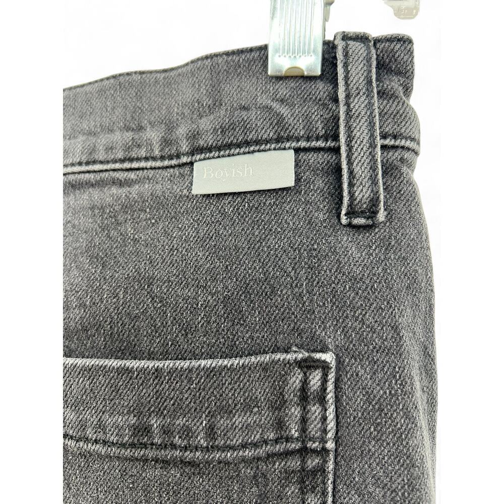 BOYISH 28 Rickey flare leg jeans in black 32" inseam Button Fly Flare  Revolve - Picture 10 of 13